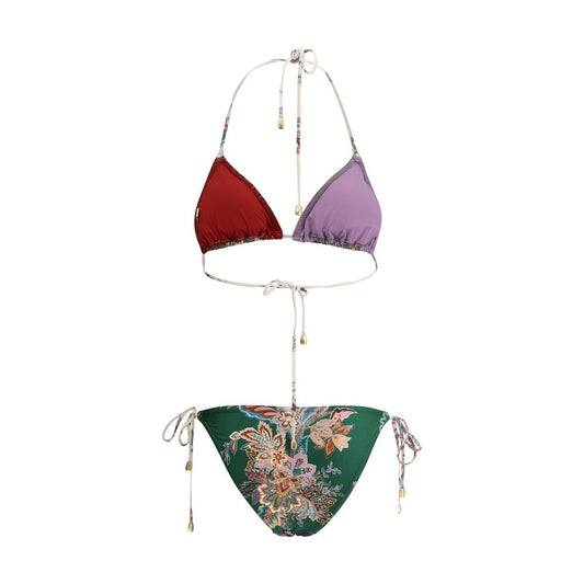 Multicolor Lycra Bikini