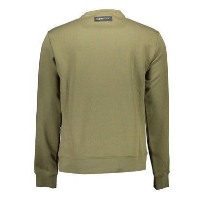"Green Cotton Men Sweater"