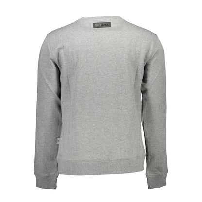 Gray Cotton Men Sweater