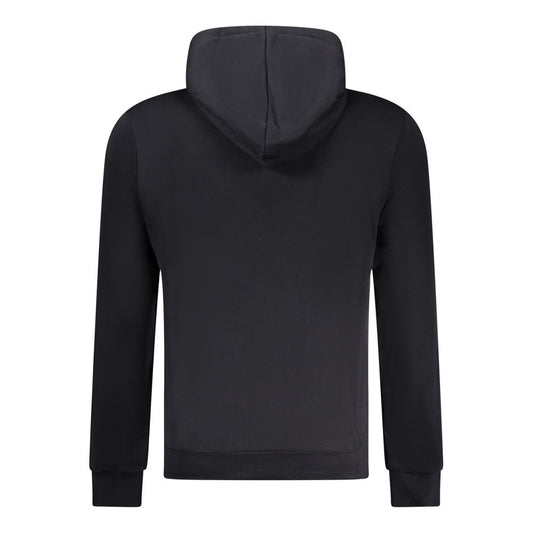 Black Cotton Men Sweater