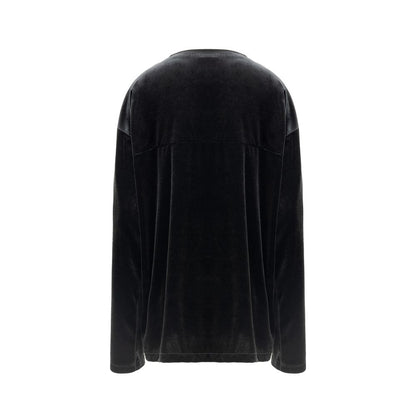 Black Synthetic Sweatshirt