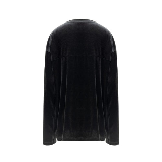 Black Synthetic Sweatshirt
