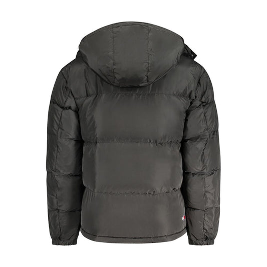 Black Recycled Polyester Men Jacket