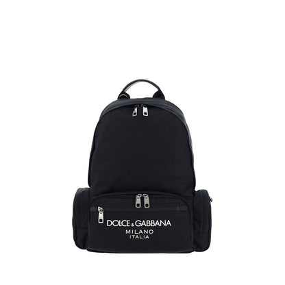 Black Nylon Backpack
