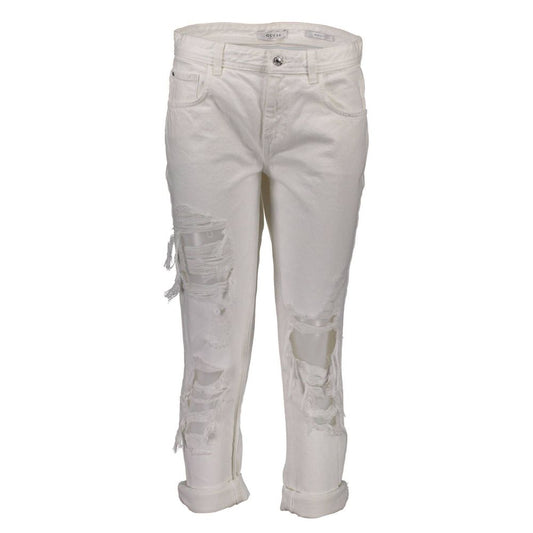 White Cotton Women Jeans