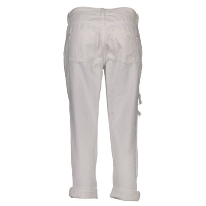White Cotton Women Jeans