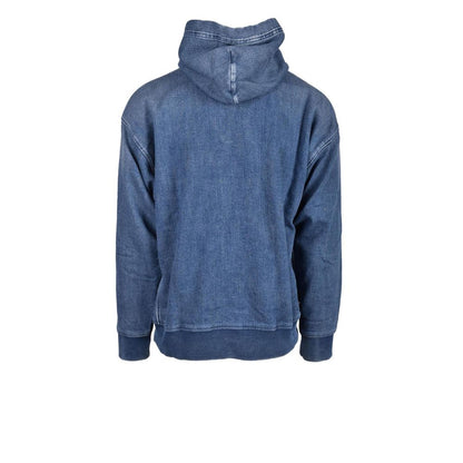 Blue Cotton Hoodie
