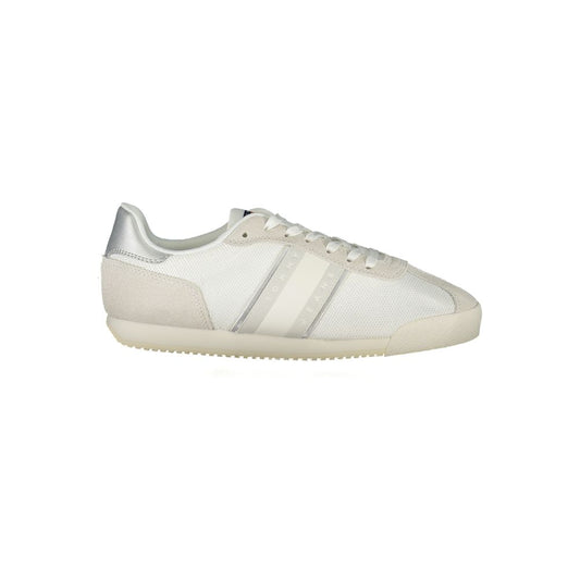 White Polyester Sneaker
