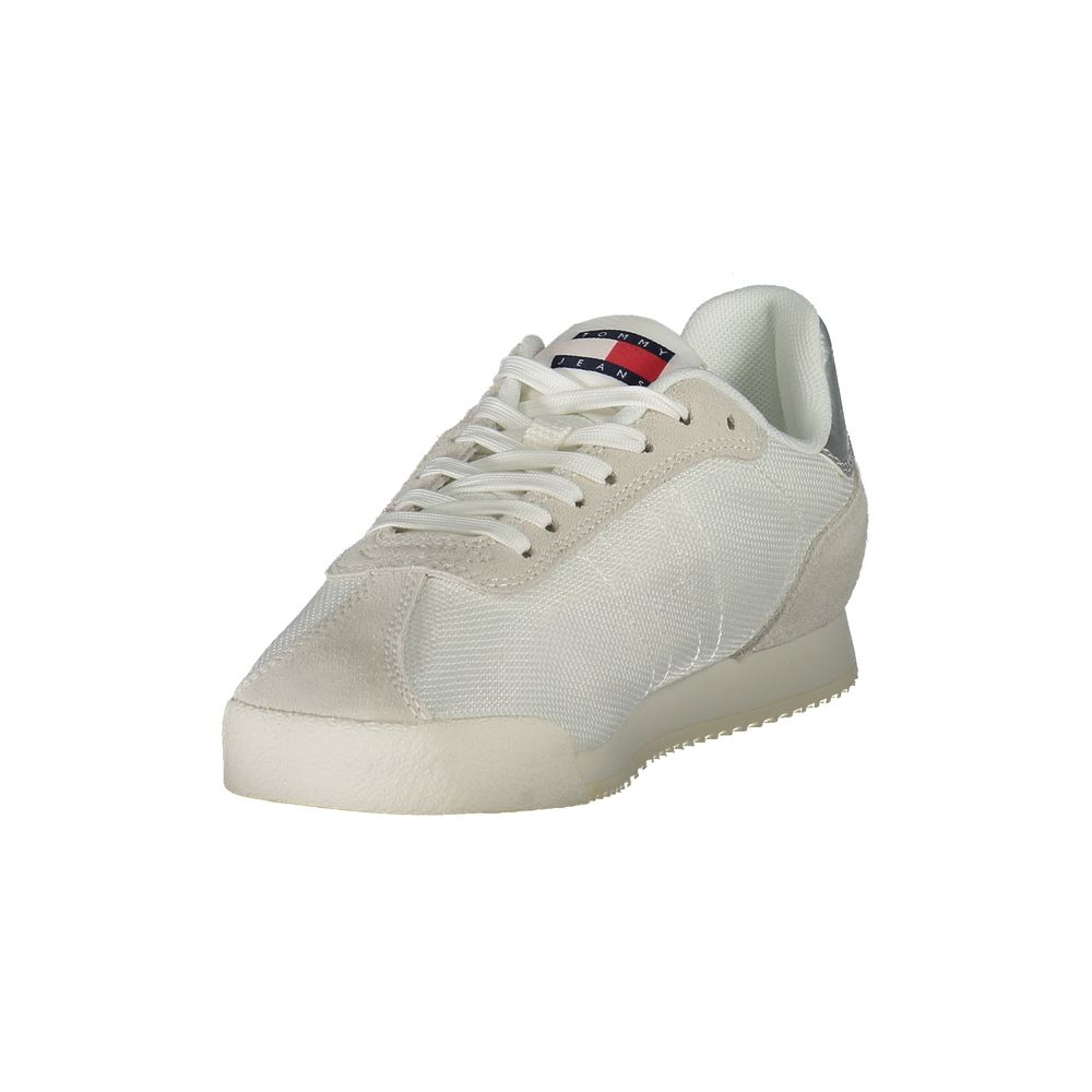 White Polyester Sneaker