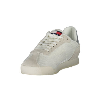 White Polyester Sneaker