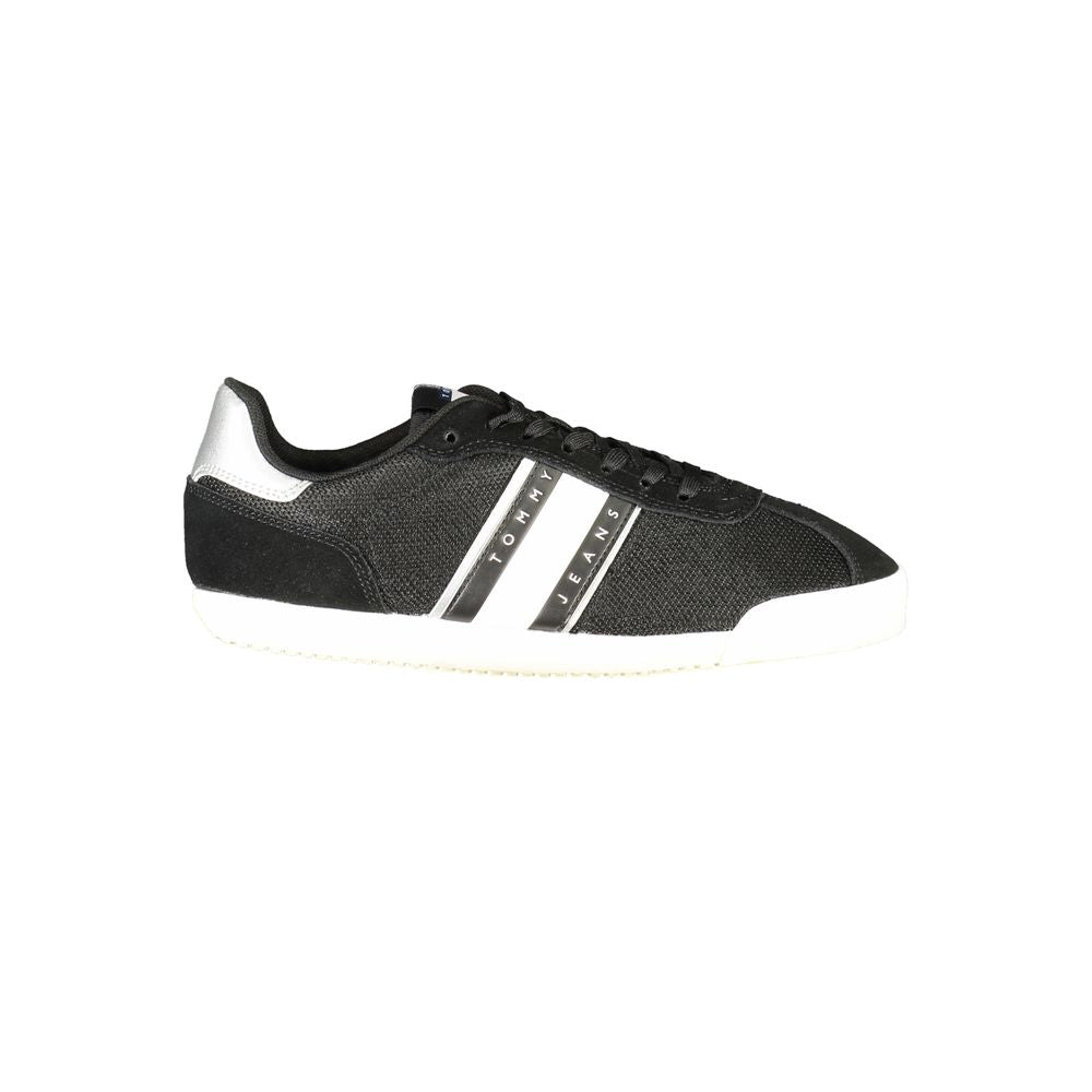 Black Polyester Sneaker