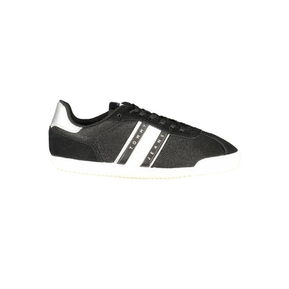 Black Polyester Sneaker
