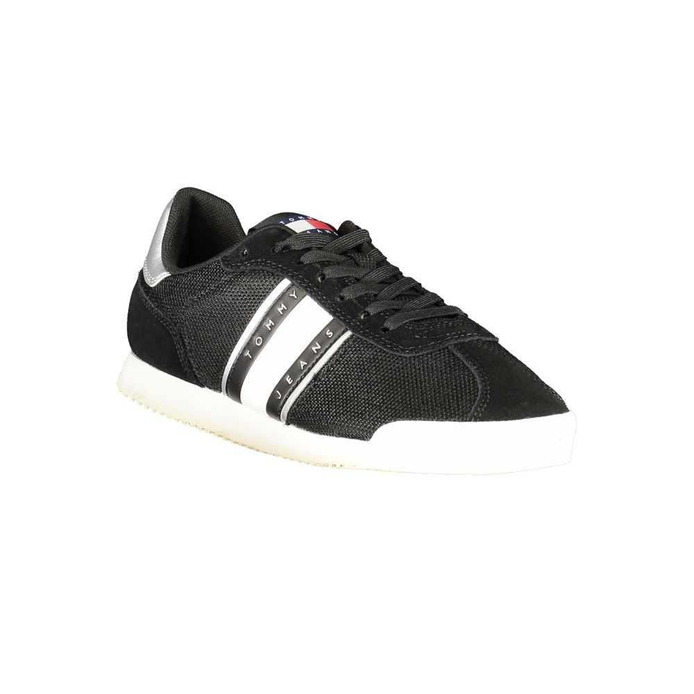 Black Polyester Sneaker