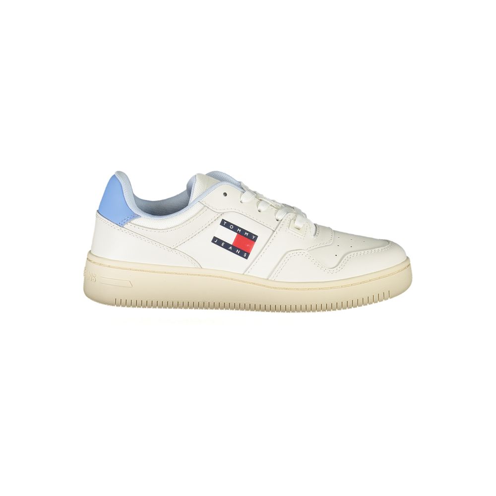 White Polyester Sneaker