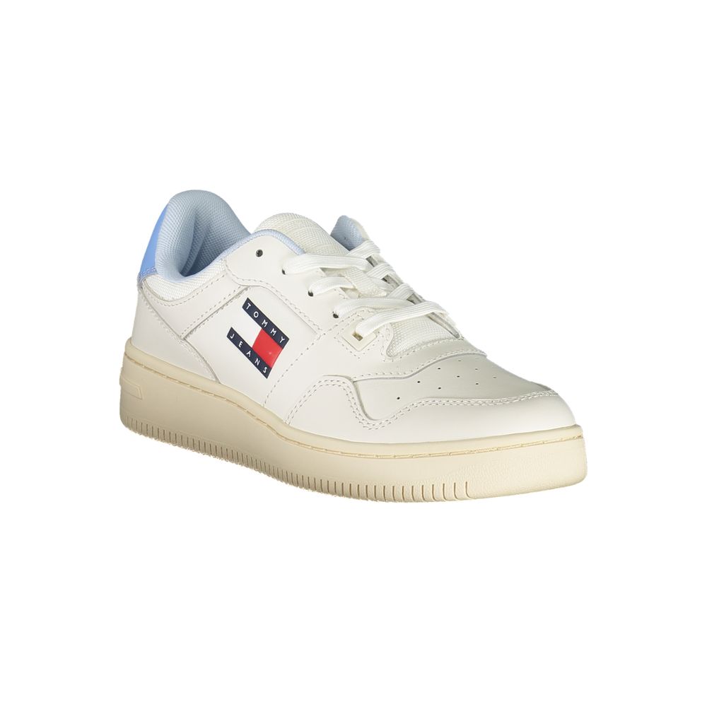 White Polyester Sneaker