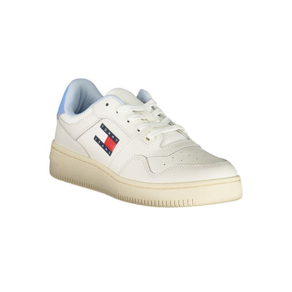 White Polyester Sneaker