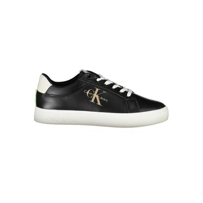Black Polyester Sneaker