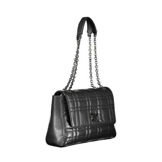 Black Polyester Handbag