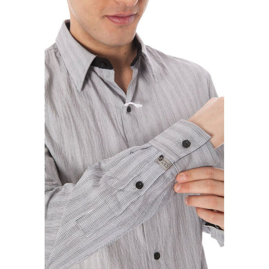 White Cotton Men Shirt
