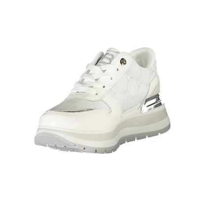 White Polyester Sneaker