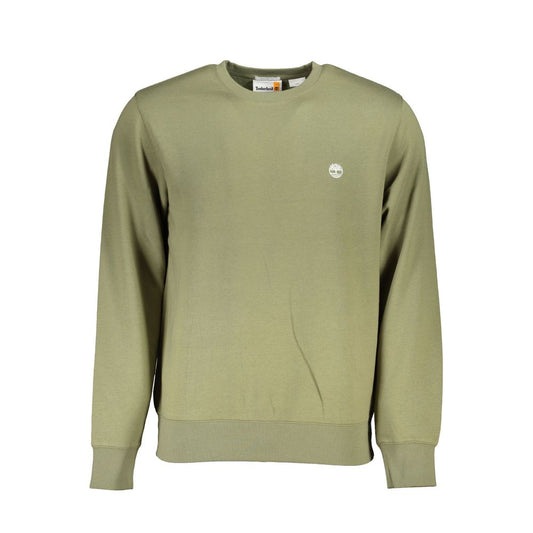 Green Cotton Men Sweater