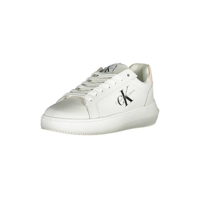 White Polyester Sneaker