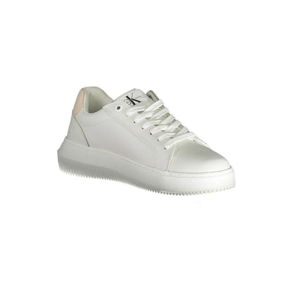 White Polyester Sneaker