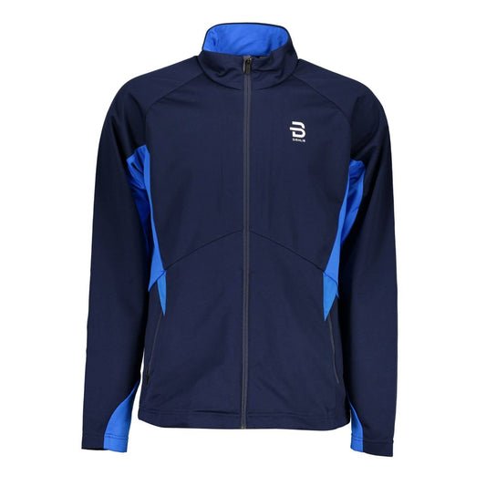 Blue Polyester Men's Sport Jacket