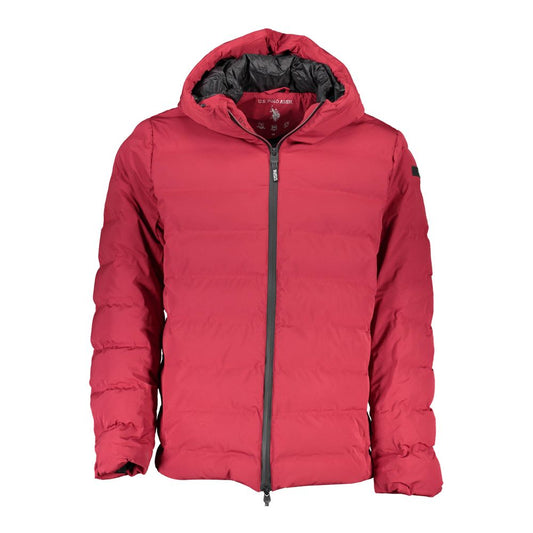 Red Polyamide Men Jacket