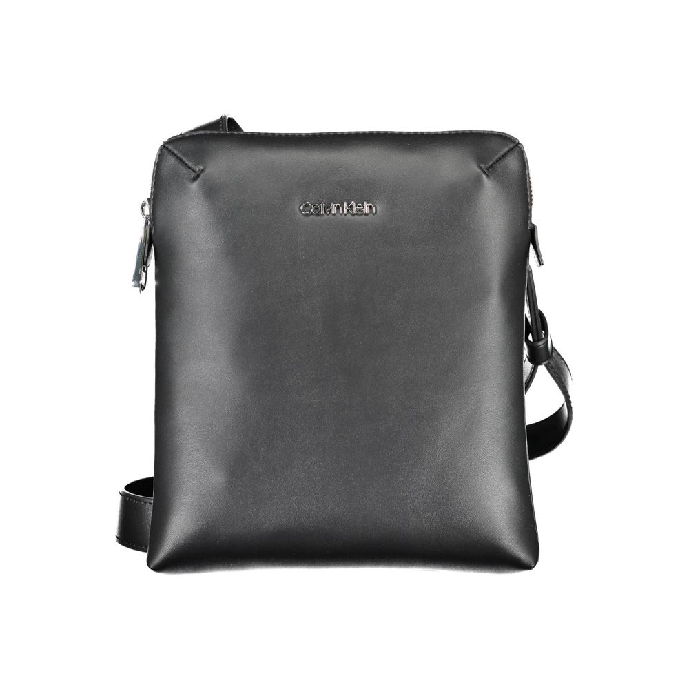 Black Polyester Shoulder Bag
