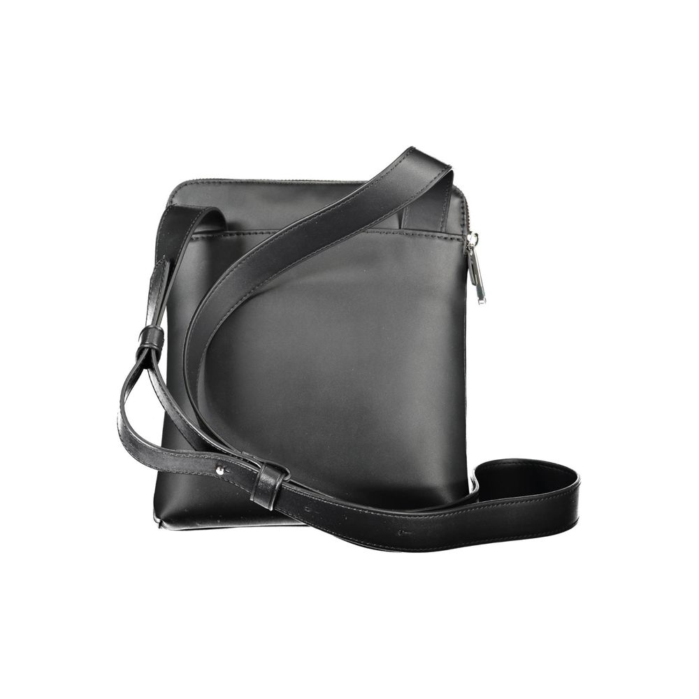 Black Polyester Shoulder Bag