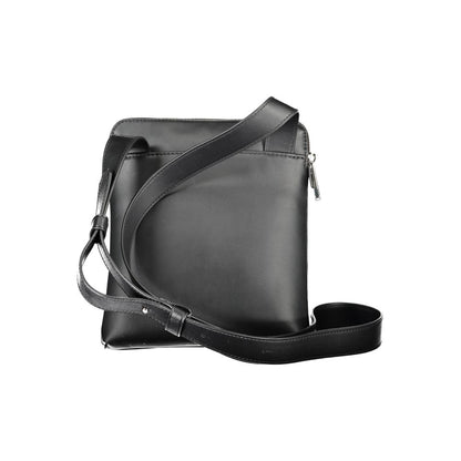 Black Polyester Shoulder Bag