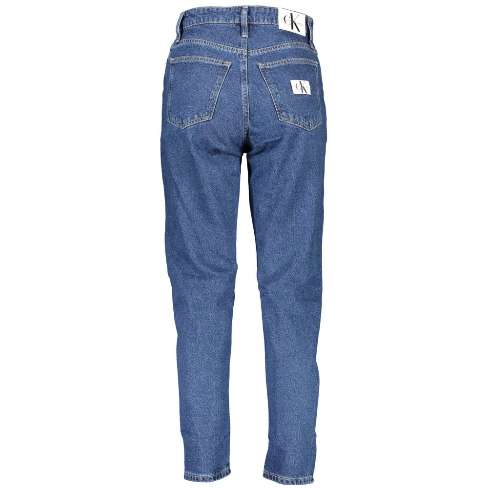 Blue Cotton Women Jeans