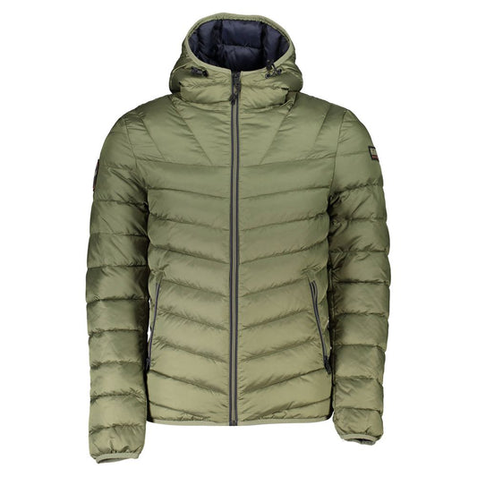 Green Polyamide Men Jacket