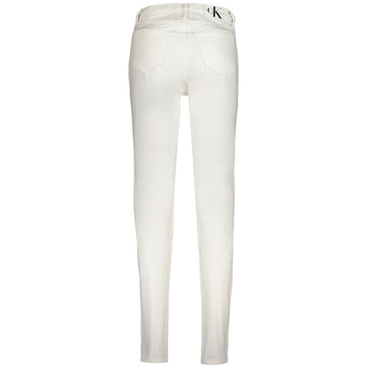 White Cotton Women Jeans