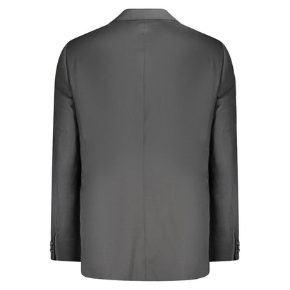 Black Wool Men Jacket