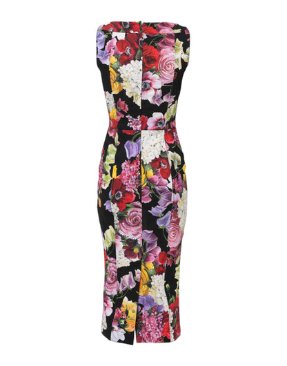 Multicolor Ortensia Patchwork Sheath Dress