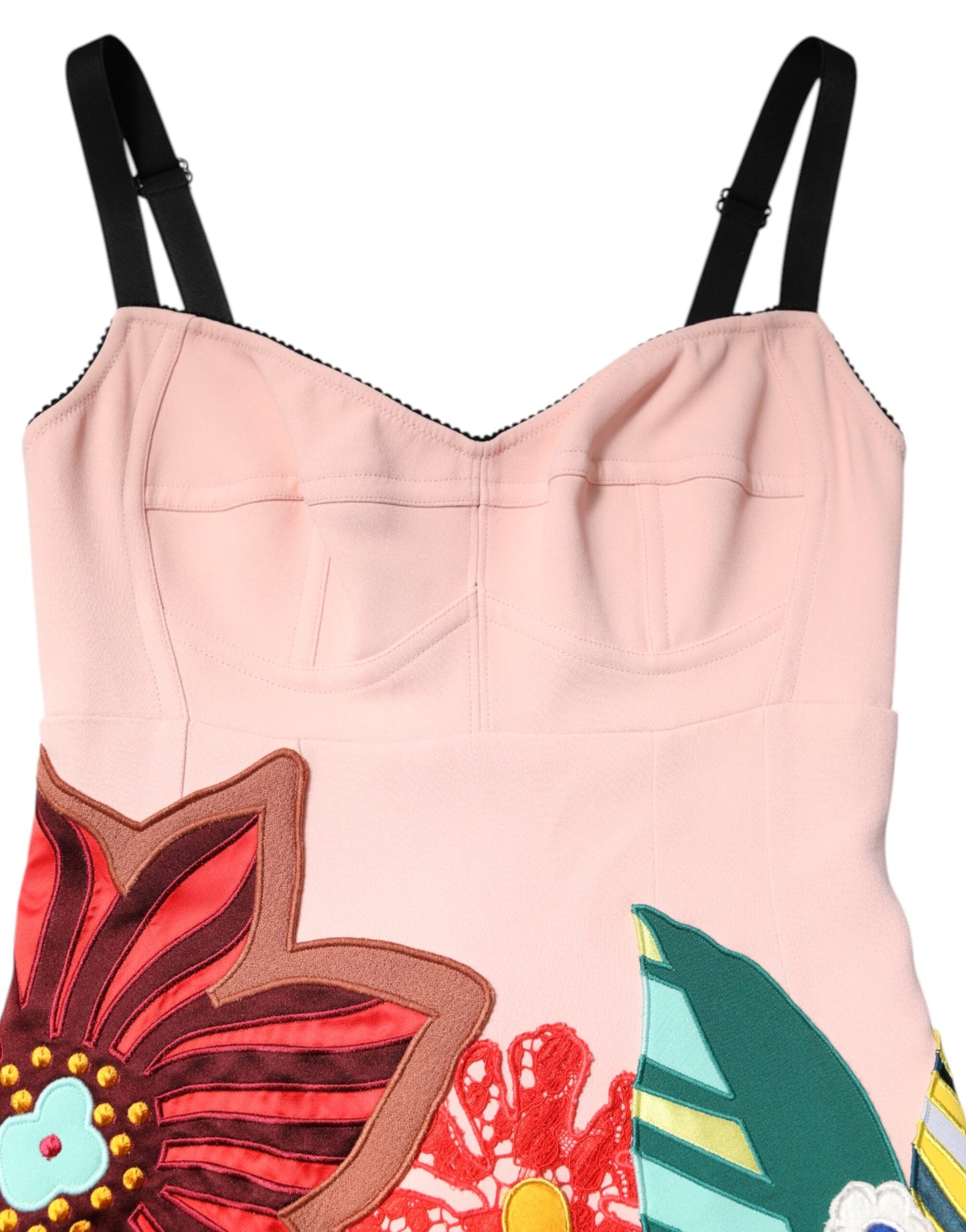 Pink Floral Print Spaghetti Strap Mini Dress