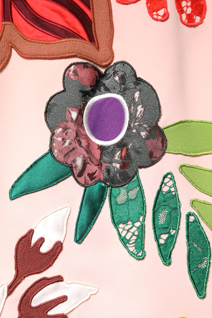 Pink Floral Print Spaghetti Strap Mini Dress