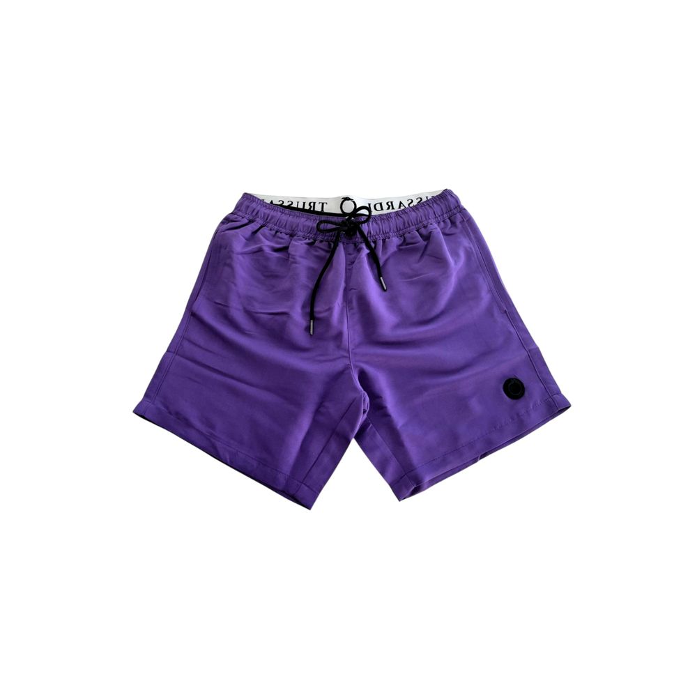 Purple Polyester Men's Swim Shorts