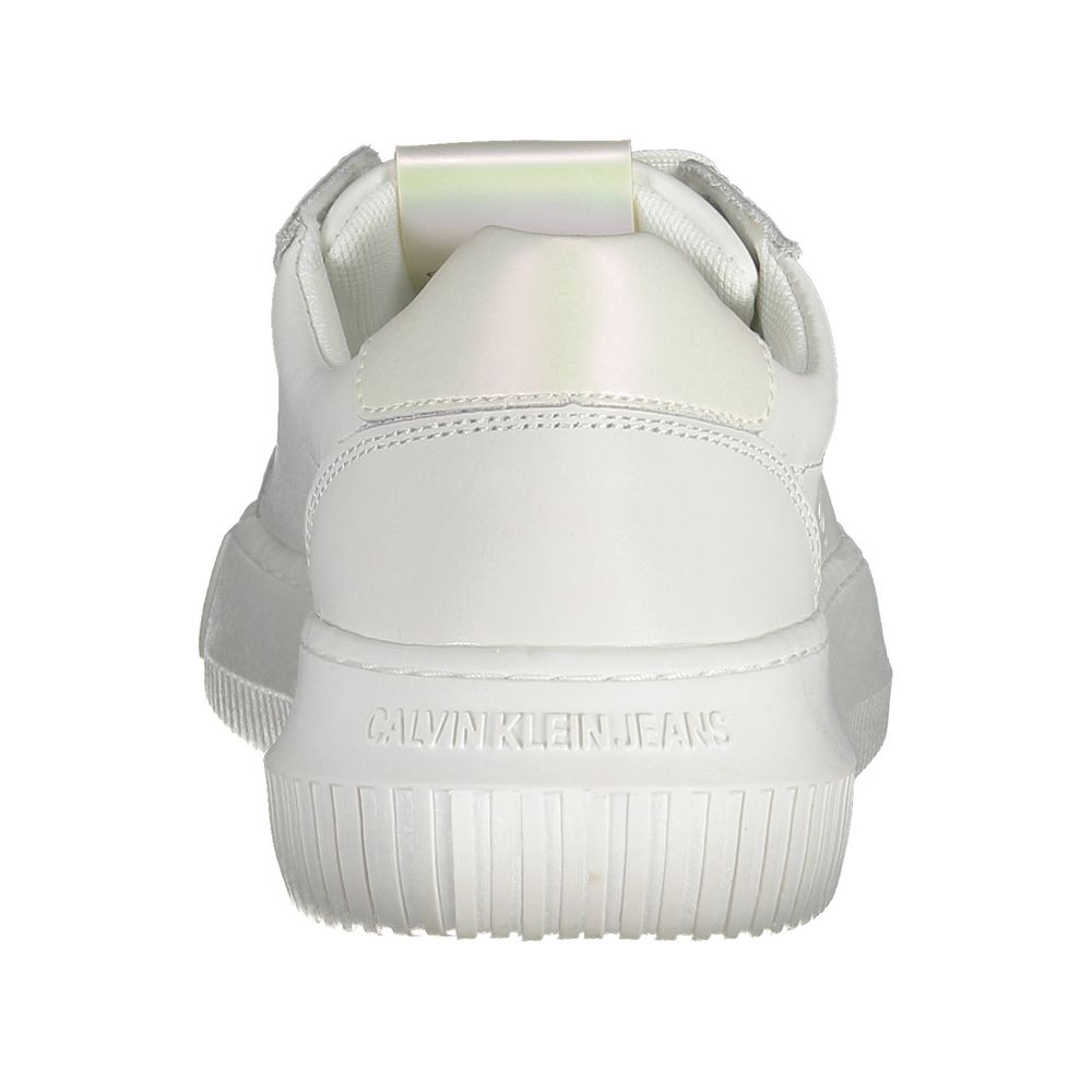 White Polyester Sneaker