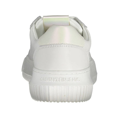 White Polyester Sneaker