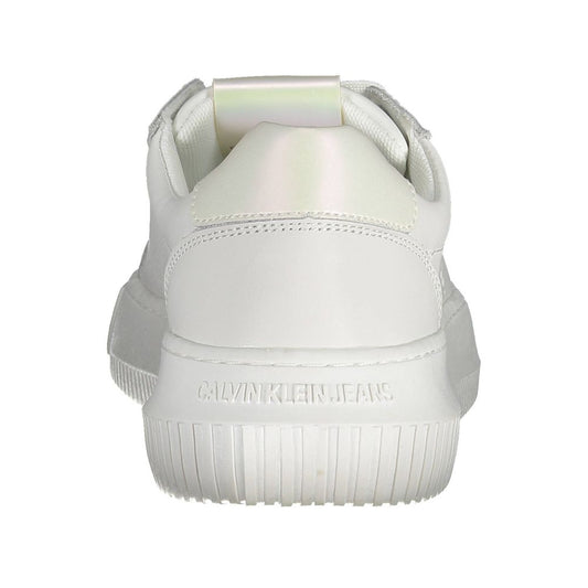 White Polyester Sneaker