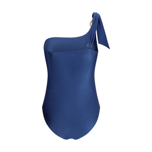 Light Blue Polyamide One-Piece Swimsuit