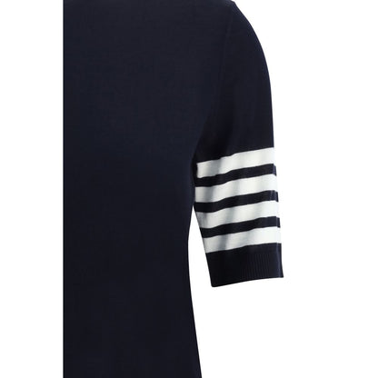 Blue Polyamide Turtleneck