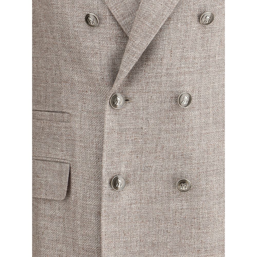 Light Brown Linen Blazer