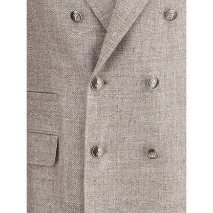 Light Brown Linen Blazer