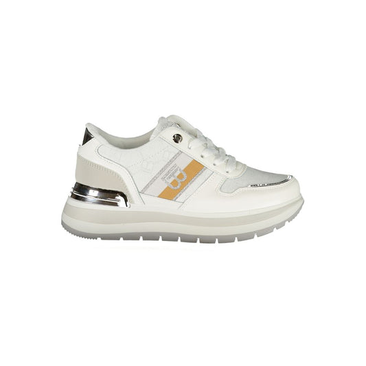 White Polyester Sneaker