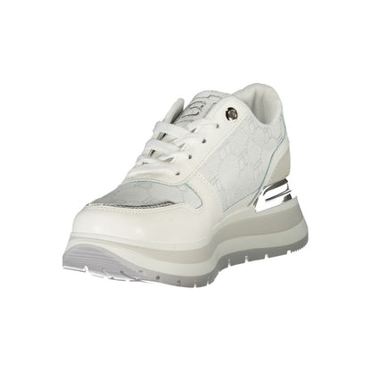 White Polyester Sneaker