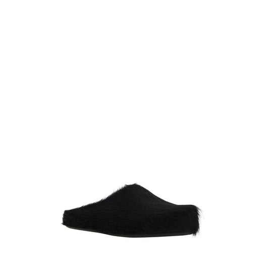 Black Rubber Mules